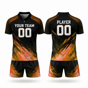 Conjuntos Personalizados de Camisetas de Nueva Zelanda, Transpirables, con Impresión por Transferencia de Calor, para Equipos Escolares Masculinos - Product Image 4