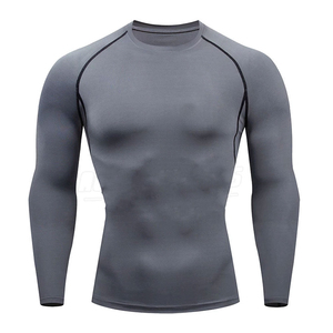 Camiseta de Protección Solar para Hombre, de Manga Larga, Secado Rápido, Protección UV, Elástica, para Natación, Surf, Playa, Deportes Acuáticos, Transpirable, para Entrenamiento - Product Image 1