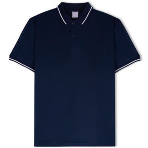 Polo de Alta Calidad Personalizado para Hombre, 100% Algodón, con Logotipo Bordado, Diseño Sólido, Manga Corta - Product Image 1