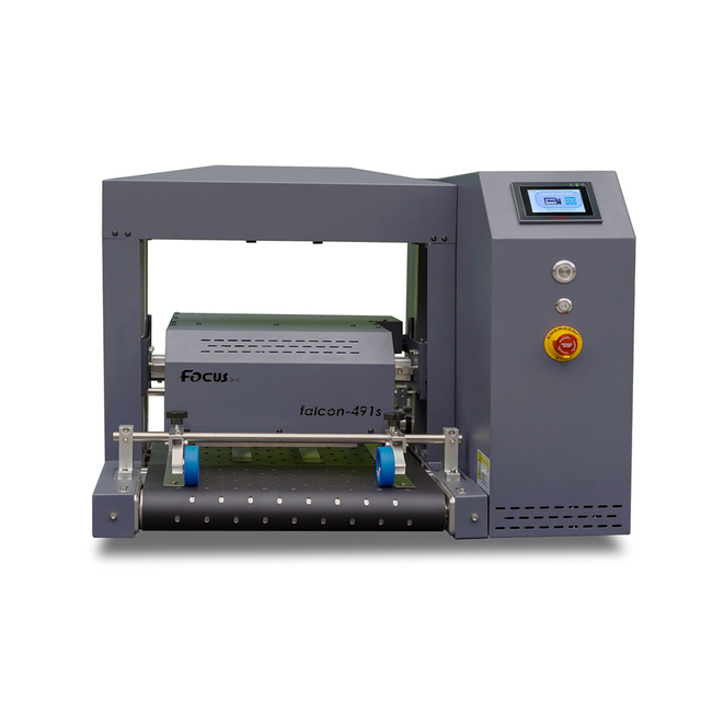 Falcon-491s Single Pass UV Printer A4 Small Desktop Mini Tote Paper Bags Box Corrugated Cardboard Antomatic Inkjet Printer