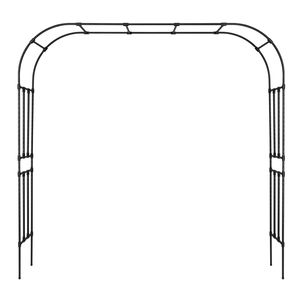 Robusto Arco per Traliccio da Esterno 94.5 X 98.5 X 15.8, Pergola in Metallo Facile da Montare, Gazebo e Padiglione - Product Image 1