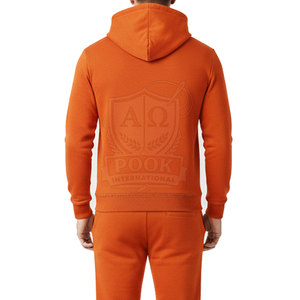 ชุดวอร์มผู้ชายแบบมีฮู้ด ผ้าฝ้ายผสมโพลีเอสเตอร์ ระบายอากาศได้ดี เหมาะสำหรับฤดูหนาว น้ำหนักมาก - Product Image 4