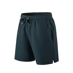 Men Quick Dry Sports <b>Shorts</b> Breathable <b>Woven</b> Athletic <b>Shorts</b> Elastic Waist Drawstring Pocket Front 100% Polyester Solid Running - Product Image 4