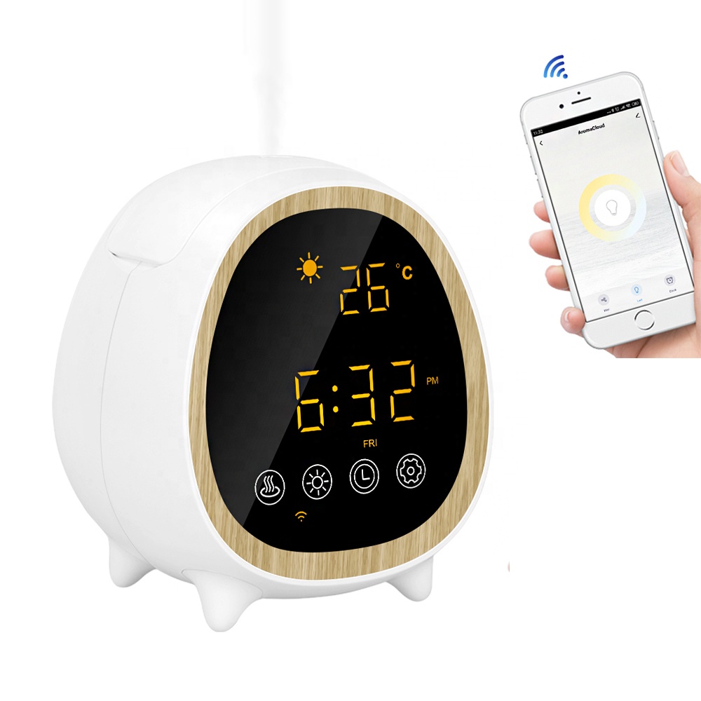 Wholesale Popular New Smart Humidifier Tuya Wifi Aroma Diffuser 200ml Ultrasonic Diffuser Humidifier