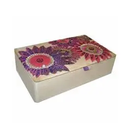 Luxurious Beaded 100% Cotton Fabric European Style Jewelry <b>Storage</b> <b>Boxes</b> - Product Image 3