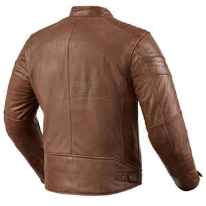 Chaqueta de Cuero para Motociclista, Estilo Clásico, para Invierno, con Cierre, Diseño Moderno, Servicio OEM - Product Image 2