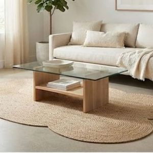 Hot Sale Latest Stylish Modern <b>Oval</b> Jute Area <b>Rug</b> Set Braided Flat Pile Rubber Backing Non Slip For Hallway Home Use - Product Image 4