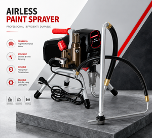 Pistolet à peinture sans air professionnel AEROPRO, buse de 1,2 mm, pistolet électrique avec réglage de la pression pour usage commercial - Product Image 1