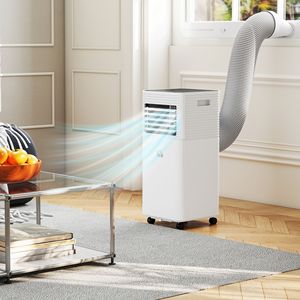 Condizionatore d'Aria Portatile da 10000 BTU con Telecomando, Timer 24H, Display LED, Nero, per Raffreddamento e Deumidificazione Ambienti - Product Image 2