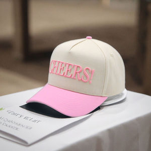 Casquettes de baseball à 5 panneaux bicolores en coton de haute qualité avec logo brodé 3D personnalisé pour homme - Product Image 5