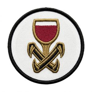 Patch thermocollant personnalisé visage de vampire démon, badge brodé rond, applique dents de monstre effrayantes pour chapeaux et sweats à capuche, vente en gros - Product Image 4