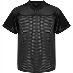Vente directe usine – Maillot de football américain unisexe personnalisable, respirant, anti-humidité, 100 % polyester, design en maille - Product Image 2