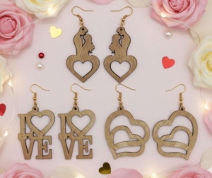 Wood Geometric <b>Drop</b> Earrings Antique <b>Bronze</b> Plated Bohemia Style Unisex Fashion Jewelry - Product Image 3