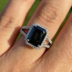 Elegant 925 Silver Gold Finish Lab Grown Diamond <b>Ring</b> <b>Adjustable</b> Statement <b>Ring</b> Brilliant Stone Setting Fashion Jewelry Gift - Product Image 1