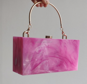 Pochette en résine de luxe Sea Shell Pearl Ladies Clutch Bag pour soirée, mariage et cadeau - Product Image 5