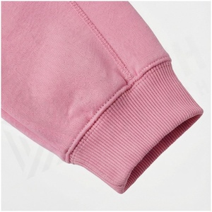 Women <b>Pink</b> Color Blocking Tracksuit Half-Zip <b>Sweatshirt</b> Jogger Pants Set Casual Autumn Wear Full Sleeve Drawstring Closure - Product Image 6