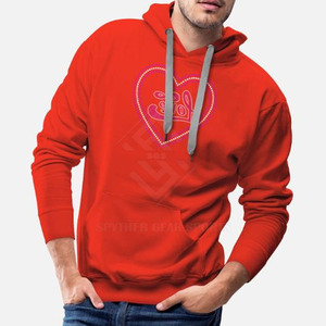 Sweat-shirts pour hommes en coton mélangé de haute qualité fabriqués au Pakistan, avec logo personnalisé, en polaire respirant, pour l'hiver, décontractés, avec strass - Product Image 3