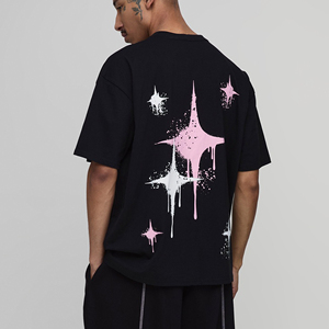 T-shirt personnalisé pour homme avec impression sérigraphique, OEM, motif graphique personnalisé, manches courtes, streetwear, col rond, vêtement décontracté, haut tendance - Product Image 1