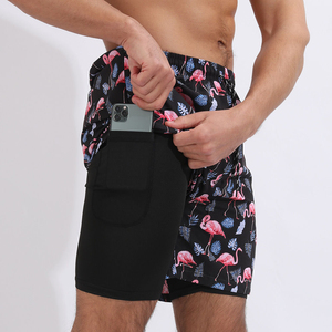 Double Layer Shorts Quick Dry Fitness Shorts Top Selling Double Layer Shorts Men <b>Athletic</b> Shorts Sportswear Supplier - Product Image 5