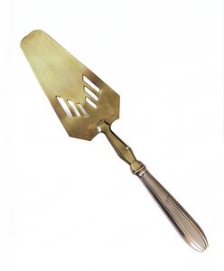 Modest Stainless Steel Cake Server Cake Lifter Gold Finished Ideal For Home Events Use Parties And Catering Handcrafted - Product Image 1
