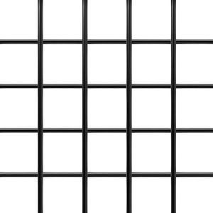 Pannelli a Griglia in Acciaio al Carbonio Nero da 2 x 6 piedi, 3 Pezzi, per Esposizione Artistica a Parete, Facili da Montare - Product Image 2