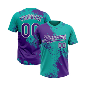 Custom 2 Button Baseball Jersey Women's Sublimated Team Uniform Moisture Wicking Performance <b>Athletic</b> Wear 100% Polyester Plus - Product Image 6