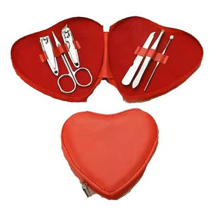 Kit de Manicura y Pedicura Profesional y Duradero, Set de Cuidado de Uñas de Acero Inoxidable, Herramientas para Cutículas 4 en 1, Cortaúñas Portátil con Estuche - Product Image 1