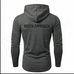 Sweat-shirt à capuche pour homme North Approach, coupe ajustée, manches longues, avec design de masque, respirant, en polyester tricoté, décontracté, pour l'automne - Product Image 2