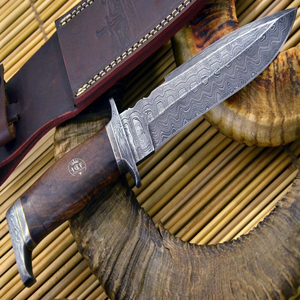 Couteau de chasse haut de gamme, lame en acier inoxydable, manche ergonomique, équipement de camping en plein air, outil de survie tactique robuste, outil utilitaire - Product Image 2