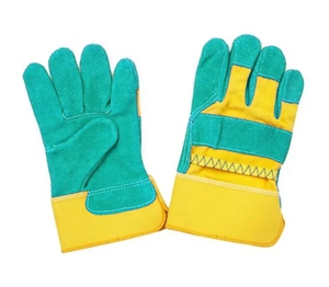 Canadian Rigger Cowhide Split Leather Safety <b>Gloves</b> <b>Warm</b> Thick Industrial Design <b>Work</b> Protection Cotton Nylon for Household Use - Product Image 2