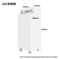 Kit de batterie empilable LiFePO4 51,2 V 280 Ah avec boîtier et support, communication CAN pour réseau hybride