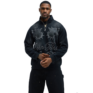 OEM <b>Crewneck</b> Silk Screen Printing Tracksuit Cotton Polyester Sports Jogger Set Custom Logo Sweatshirt Outfit Street wear Fashion - Product Image 2