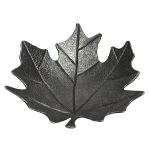 จานโลหะเคลือบรูปใบไม้สแตนเลสสีดำสุดหรูปลอดภัยสำหรับอาหารงานแต่งงานรับประทานอาหารค่ำ - Product Image 1