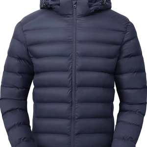 Men's Winter Puffer Jacket with Custom <b>Patterns</b> Casual Bubble Design with Custom Decoration OEM Service - Product Image 1