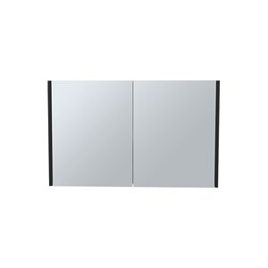 Bouti 19.7\" H X 31.5\" W Double Door Mirror Medicine Cabinet Black <b>Kitchen</b> <b>Storage</b> Three Interior Shelves for Bathroom <b>Kitchen</b> - Product Image 6