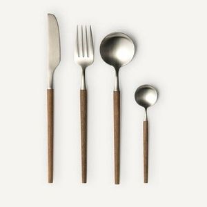 Elegant Metal Flatware Set High <b>Mirror</b> Polish Dishwasher Safe Wedding Occasion - Product Image 4
