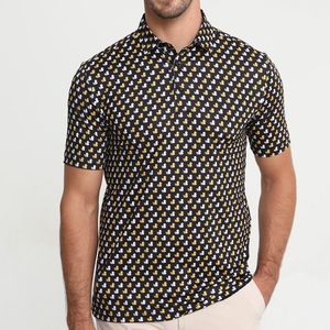 Super 2026 – Nouveau Polo de Golf pour Homme en Polyester Spandex Haute Qualité, Anti-Transpiration, Séchage Rapide, Impression par Sublimation, Faible MOQ - Product Image 4