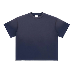 Camiseta de Algodón para Hombre, Corte Regular, Color Sólido, Manga Corta, Cuello Redondo, Estilo Casual - Product Image 4