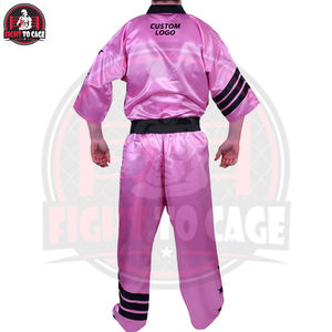 ชุดยูโดสีชมพูและสีดำ สวมใส่สบาย เหมาะสำหรับคาราเต้ เทควันโด ปรับแต่งได้ ใช้ได้ทั้งชายและหญิง สำหรับฝึกซ้อมและการแข่งขัน - Product Image 2