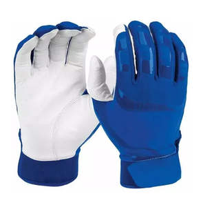 Nouveaux gants de frappe de baseball professionnels de qualité supérieure, design personnalisable, en cuir de vachette, ambidextres, avec fermeture auto-agrippante. - Product Image 5