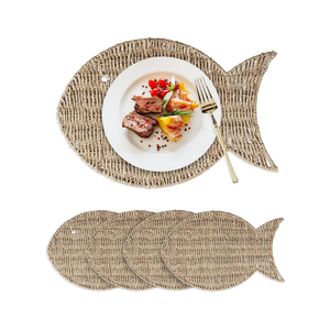 แผ่นรองจานสานมือสไตล์ชายทะเล รูปทรงปลา สำหรับโต๊ะอาหาร ราคาถูกจากเวียดนาม - Product Image 3