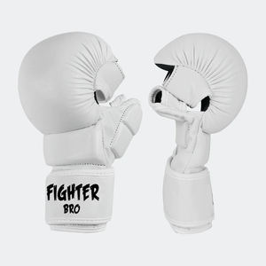 Gants de compétition MMA en cuir artificiel pour entraînement, sparring, combat, Muay Thai, Kickboxing, logo personnalisé, ajustement professionnel - Product Image 3