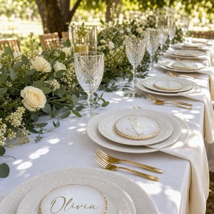 High Quality Eco-Friendly Modern Resin Oval <b>Mats</b>/Pads <b>Green</b> Gold Leaf Design 400mm Diameter 5mm Thick Custom Brand <b>Table</b> - Product Image 4
