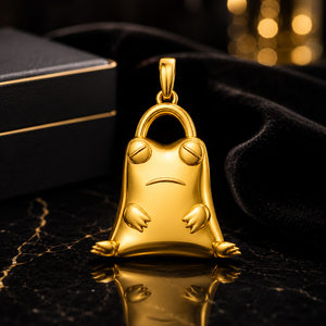 Collier pendentif en argent sterling 925 plaqué or avec breloque grenouille pour femme - Cadeau minimaliste pour les amoureuses des animaux - Product Image 5