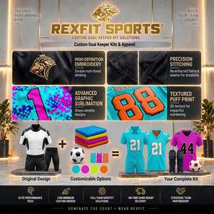 Conjunto de Camiseta y Pantalones de Portero, Manga Larga, Acolchado, Uniforme de Fútbol con Colores Personalizados para Clubes de Fútbol y Equipos de Entrenamiento - Product Image 5