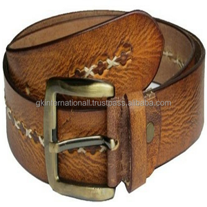 เข็มขัดหนังผู้ชายลำลองคุณภาพสูง ดีไซน์เนอร์ออกแบบเองได้ สีแทน  ขนาดและสีที่กำหนดเองได้ทุกขนาดและสี - Product Image 1