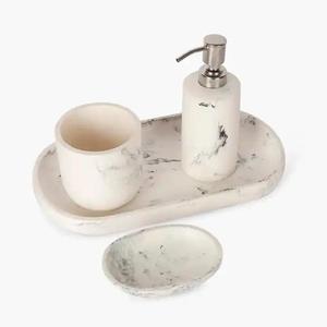 Jabonera Moderna de Resina Ecológica Reutilizable con Forma de Loto, Drenable, para Baño - Product Image 2