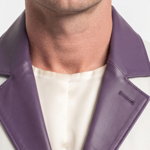 High Quality Genuine <b>Leather</b> <b>Blazer</b> for Men Cowhide <b>Blazer</b> Men Business Coat Wholesale Men Genuine <b>Leather</b> <b>Blazer</b> - Product Image 4