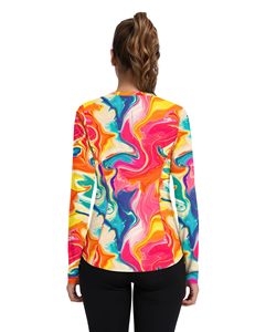 Camiseta de Pesca de Manga Larga para Mujer, Protección Solar UPF 50, Impresión por Transferencia de Calor, Transpirable, de Secado Rápido, Directo de Fábrica - Product Image 5