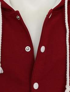 Veste universitaire imperméable pour homme, grande taille, décontractée, hiver, personnalisable, bon marché, avec boutons recouverts de coton gaufré respirant, fabriquée par un fabricant OEM - Product Image 5